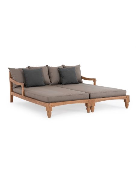 Lounge bed de jardin en teck BALI