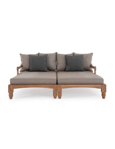 Lounge bed de jardin en teck BALI