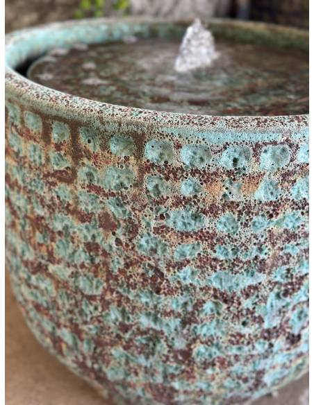 Fontaine de jardin en poterie vietnamienne | La Madeleine Déco