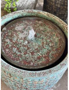 Fontaine de jardin en poterie vietnamienne | La Madeleine Déco 2