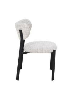 Chaise en tissu et pied noir | La Madeleine Déco 2