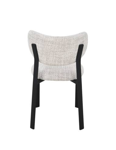 Chaise en tissu et pied noir | La Madeleine Déco