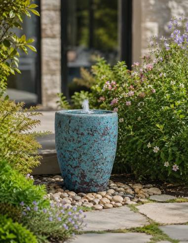 Fontaine de jardin en poterie vietnamienne | La Madeleine Déco