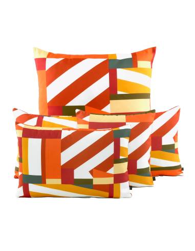 Housse de coussin PONDICHERY Harmony - Haomy | La Madeleine Déco