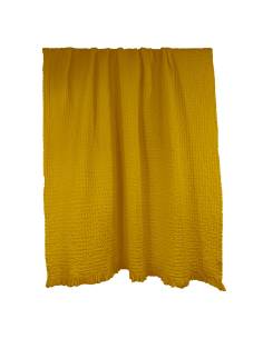 Plaid nid d'abeille TEMPO Harmony - Haomy Ocre