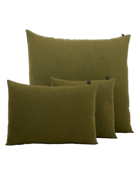 Housse de coussin en lin et coton FIGARI Harmony - Haomy Olive