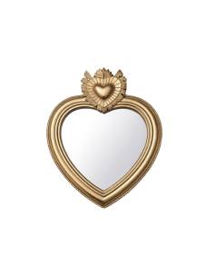 Miroir ex-voto cœur AMOUR doré | La Madeleine Déco 2