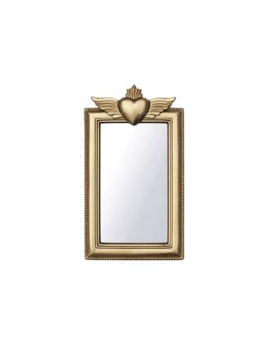 Miroir ex-voto RECTANGLE doré | La Madeleine Déco