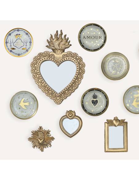 Miroir ex-voto RECTANGLE doré | La Madeleine Déco
