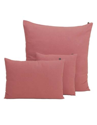 Housse de coussin en lin et coton FIGARI Harmony - Haomy Bois de rose