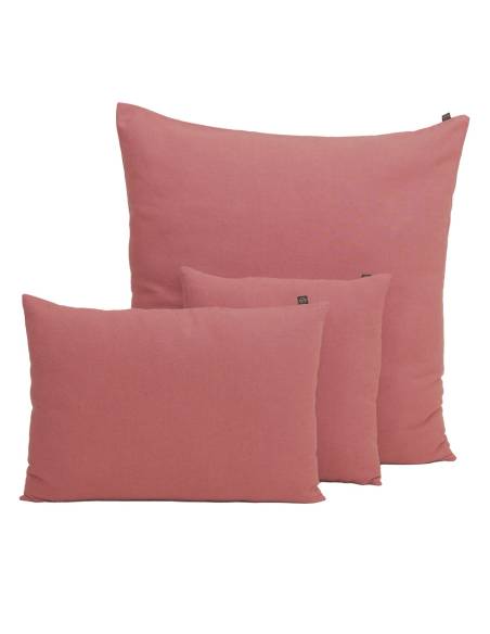 Housse de coussin en lin et coton FIGARI Harmony - Haomy Bois de rose
