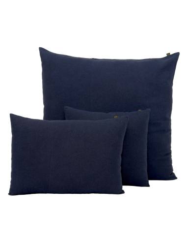 Housse de coussin en lin et coton FIGARI Harmony - Haomy Encre
