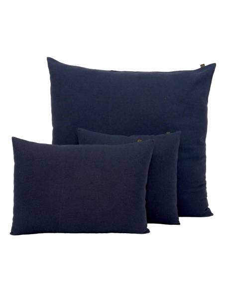 Housse de coussin en lin et coton FIGARI Harmony - Haomy Encre