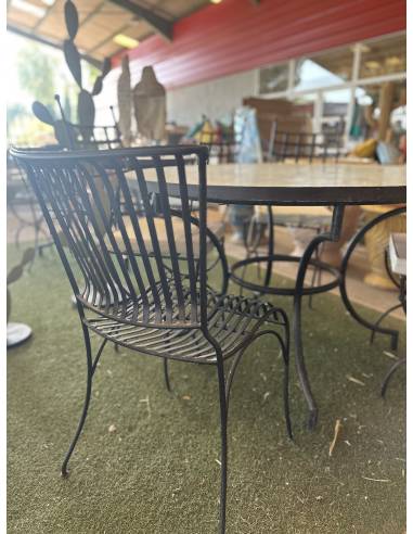 Chaise en fer RIBAN | La Madeleine Déco