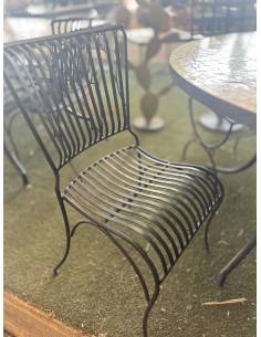 Chaise en fer RIBAN | La Madeleine Déco