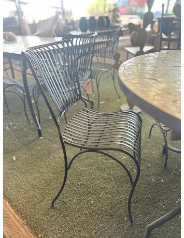 Chaise en fer RIBAN | La Madeleine Déco