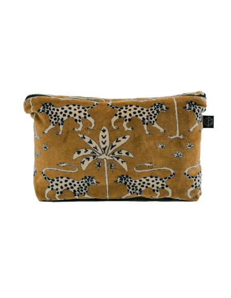 Trousse en velours de coton imprimé BERIA Harmony - Haomy | La Madeleine Déco