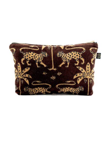 Trousse en velours de coton imprimé BERIA Harmony - Haomy | La Madeleine Déco