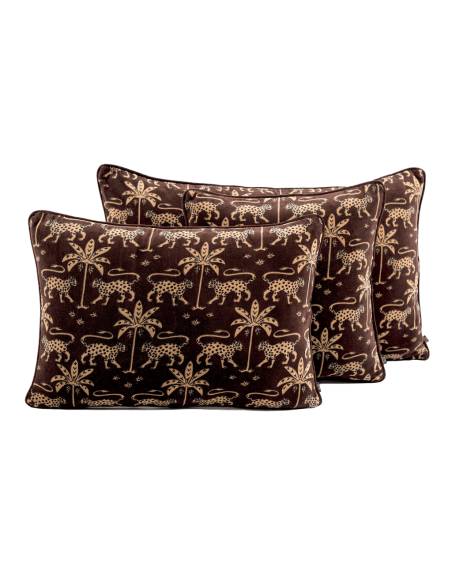 Housse de coussin en velours de coton BERIA Harmony - Haomy | La Madeleine Déco