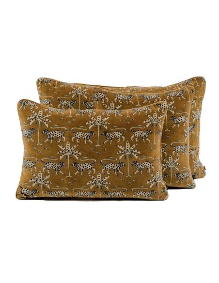 Housse de coussin en velours de coton BERIA Harmony - Haomy | La Madeleine Déco