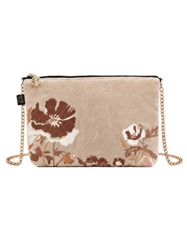 Trousse en velours brodé BRISTOL Harmony - Haomy | La Madeleine Déco