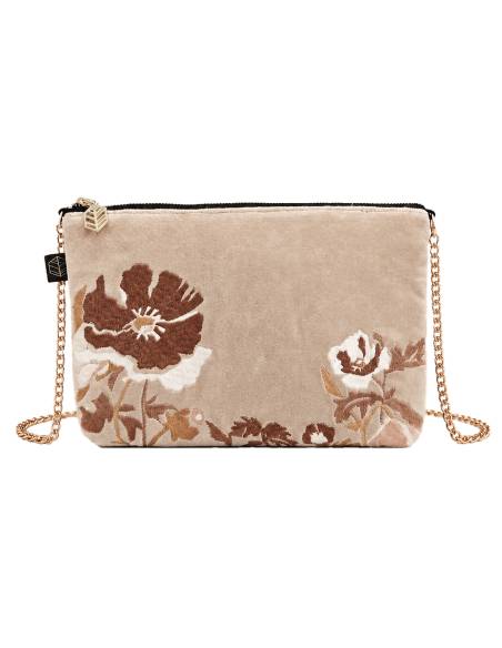 Trousse en velours brodé BRISTOL Harmony - Haomy | La Madeleine Déco