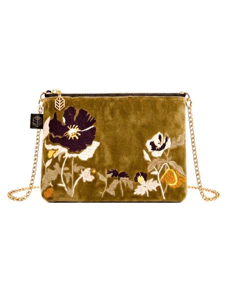 Trousse en velours brodé BRISTOL Harmony - Haomy | La Madeleine Déco