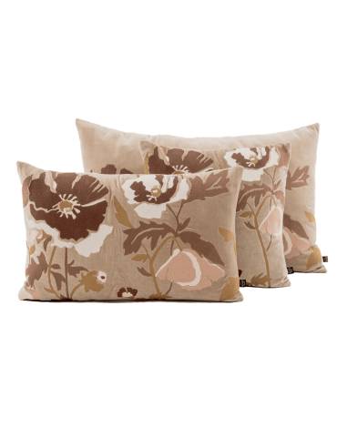 Housse de coussin en velours brodé BRISTOL Haomy - Harmony | La Madeleine Déco