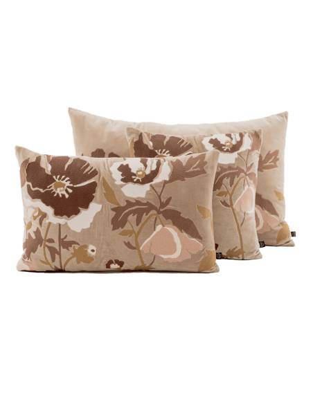 Housse de coussin en velours brodé BRISTOL Haomy - Harmony | La Madeleine Déco