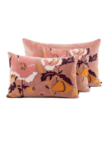 Housse de coussin en velours brodé BRISTOL Haomy - Harmony | La Madeleine Déco