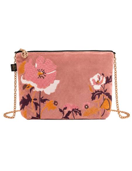 Trousse en velours brodé BRISTOL Harmony - Haomy | La Madeleine Déco