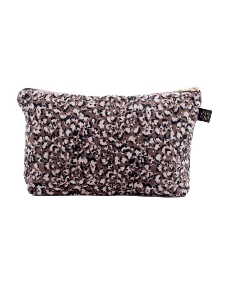 Trousse en velours imprimé GAIRO Harmony - Haomy | La Madeleine Déco