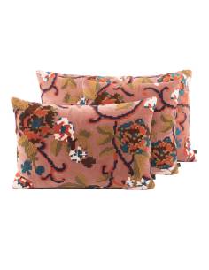 Housse de coussin en velours brodé KENDALL Harmony - Haomy 2