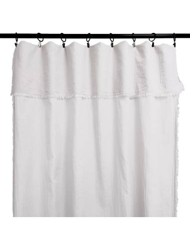 Rideau en gaze de coton MYKONOS Harmony - Haomy blanc