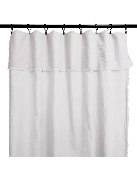 Rideau en gaze de coton MYKONOS Harmony - Haomy blanc
