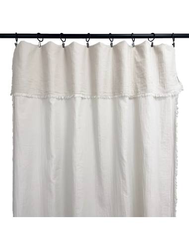 Rideau en gaze de coton MYKONOS Harmony - Haomy craie