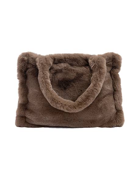 Sac fausse fourrure CHAMONIX Harmony - Haomy CHATAIGNE