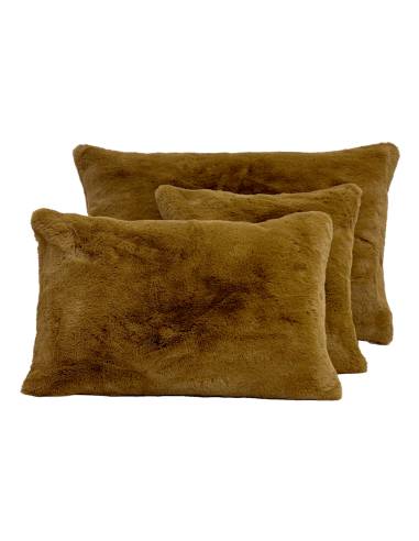 Housse de coussin fausse fourrure  CHAMONIX Harmony - Haomy | La Madeleine Déco