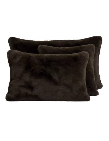 Housse de coussin fausse fourrure  CHAMONIX Harmony - Haomy | La Madeleine Déco