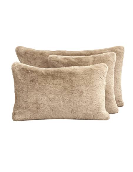 Housse de coussin fausse fourrure  CHAMONIX Harmony - Haomy | La Madeleine Déco