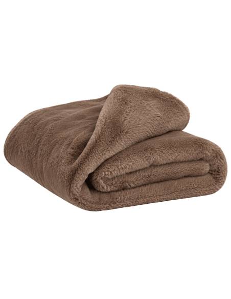 Plaid de coussin fausse fourrure  CHAMONIX Harmony - Haomy | La Madeleine Déco