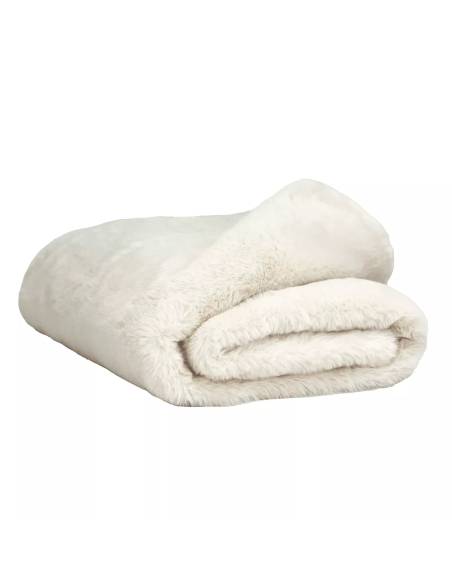 Plaid de coussin fausse fourrure  CHAMONIX Harmony - Haomy | La Madeleine Déco