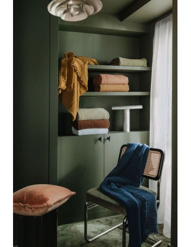 Plaid / Couvre-lit en coton lavé VANLY Harmony - Haomy