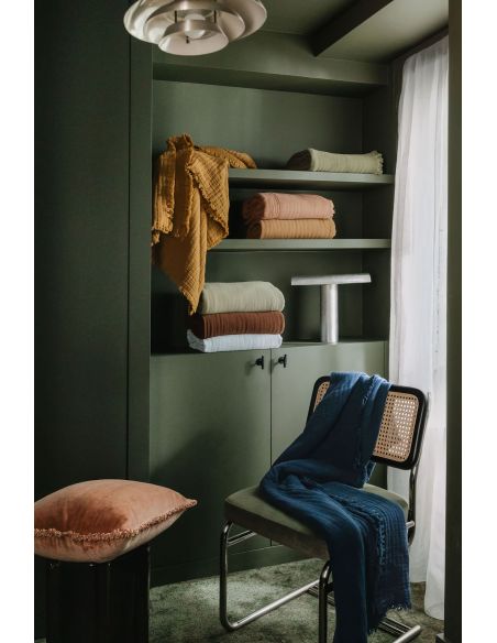 Plaid / Couvre-lit en coton lavé VANLY Harmony - Haomy
