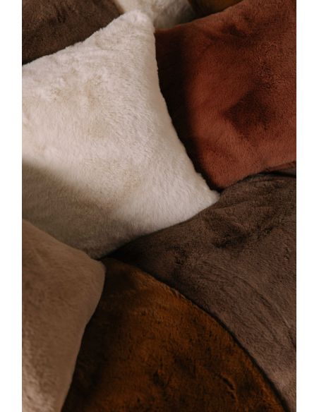 Housse de coussin fausse fourrure CHAMONIX Harmony - Haomy