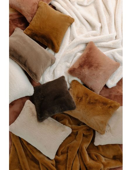 Housse de coussin fausse fourrure CHAMONIX Harmony - Haomy