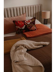 Plaid en coton point kantha TIVOLI Harmony - Haomy