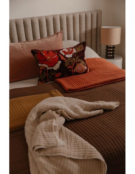 Plaid en coton point kantha TIVOLI Harmony - Haomy