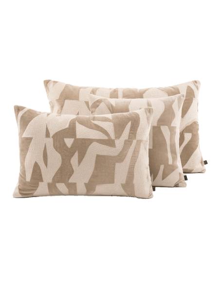 Housse de coussin velours brodé MILTON Harmony - Haomy | La Madeleine Déco