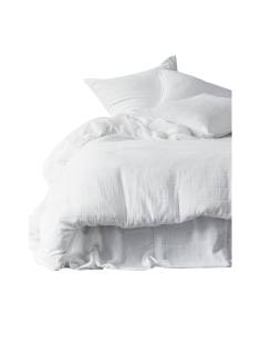 Drap plat en gaze de coton MYKONOS Harmony - Haomy | Madeleine Deco